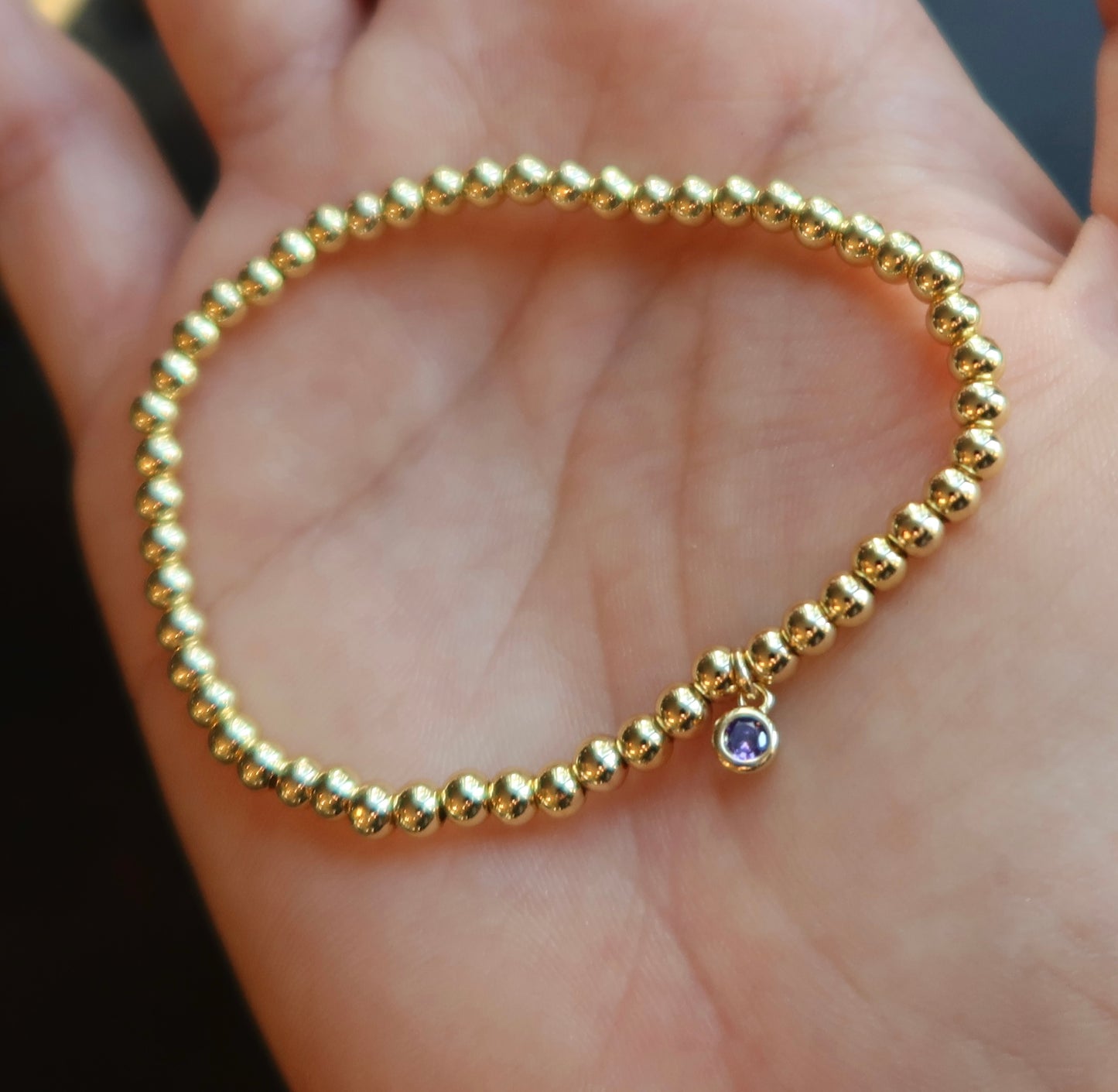 Tiny Crystal Charm Bracelet